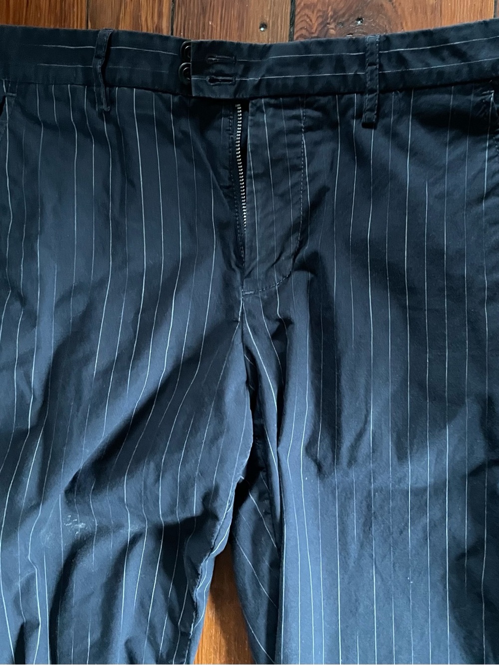 Juicy Couture Navy and White Logo Waistband Pants